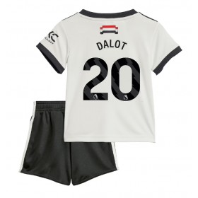 Dětské fotbalový komplet Manchester United Diogo Dalot #20 Tretí košile 2024-25 Krátkým Rukávem